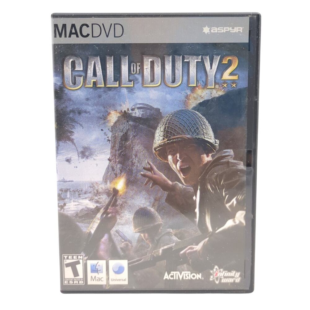 Call of Duty 2 Mac DVD Video Game Multiplayer FPS WWII